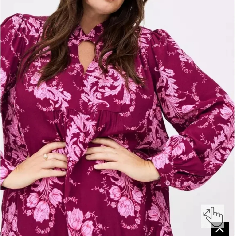 Belle Isle Ruffle Collar Drop Waist Dress By Torrid Size 4X BNWT - Picture 2 of 8